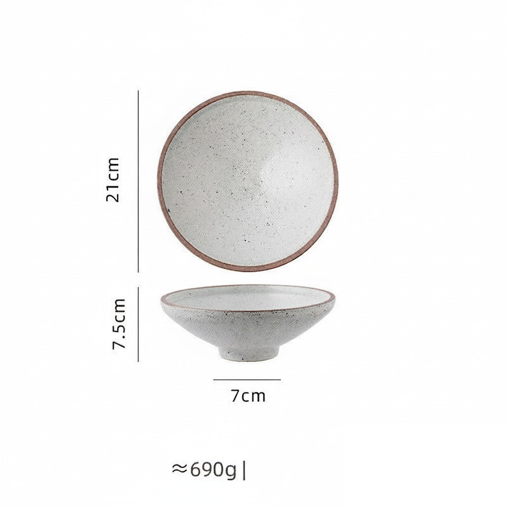 Assiette japonaise en céramique « Ébène »