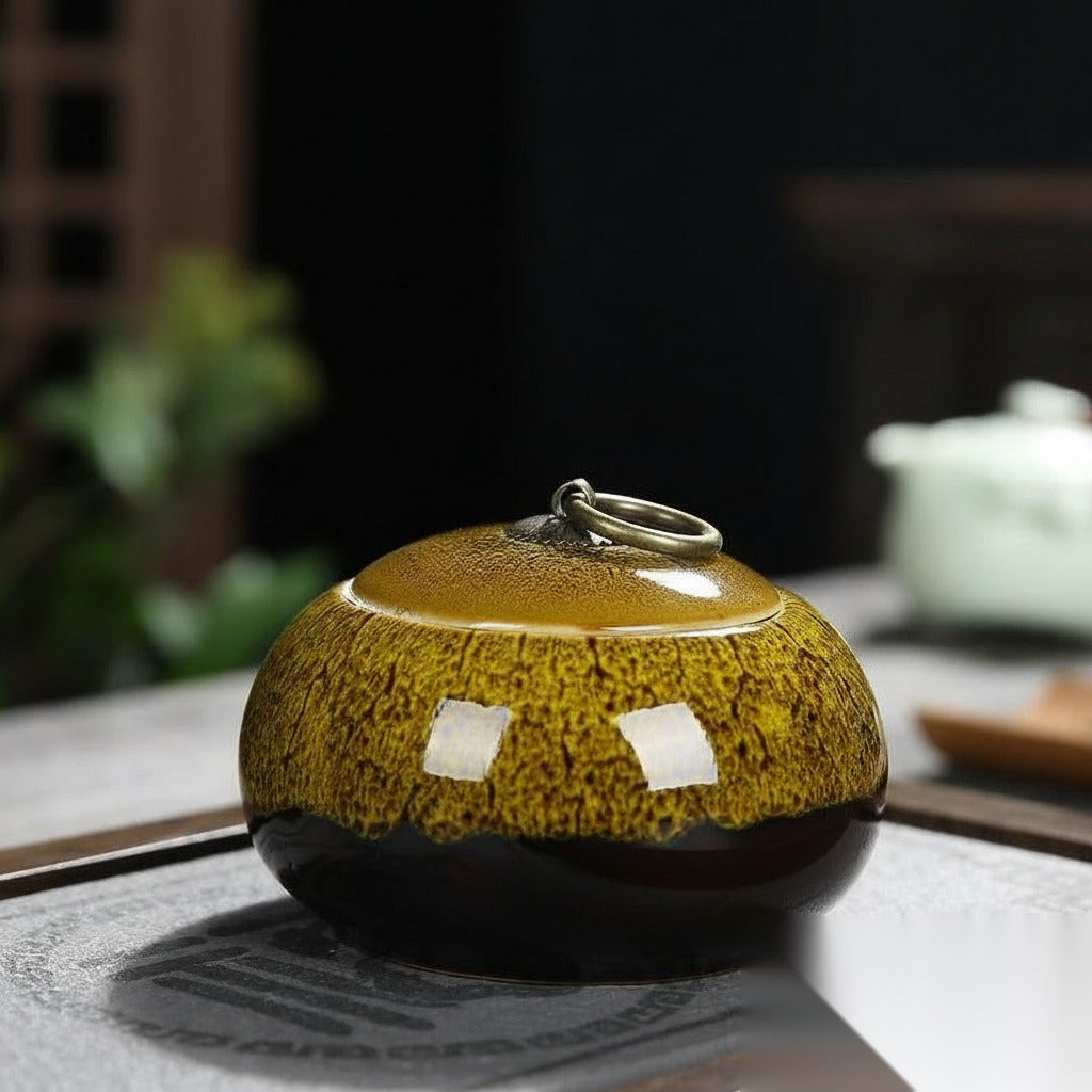 Pot à thé style japonais en céramique « Étain »