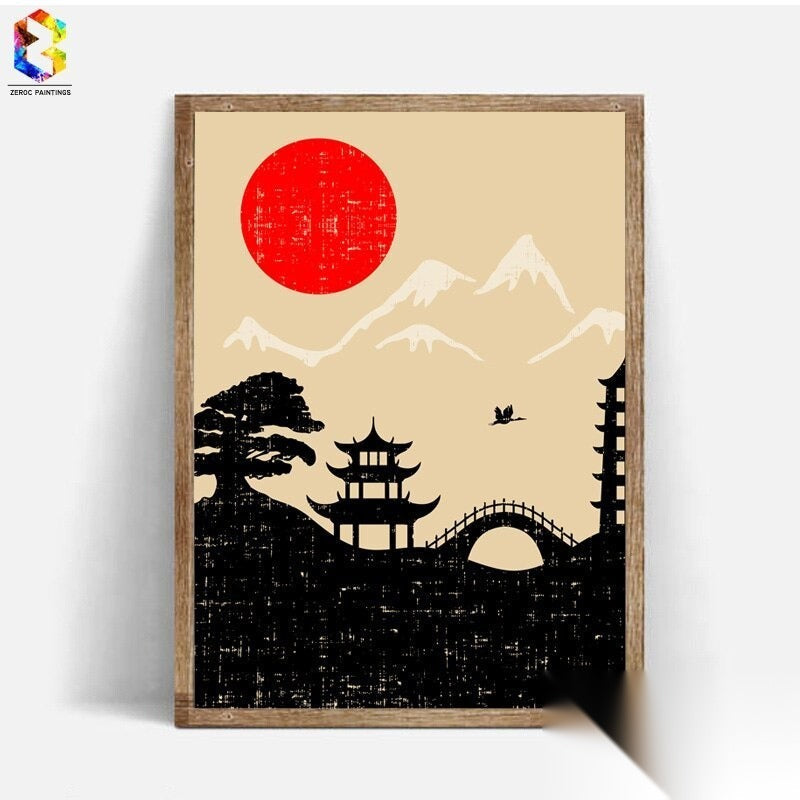 Affiches japonaises style « Texture »