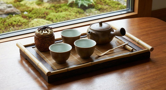 Plateau à thé japonais : guide complet bambou et bois