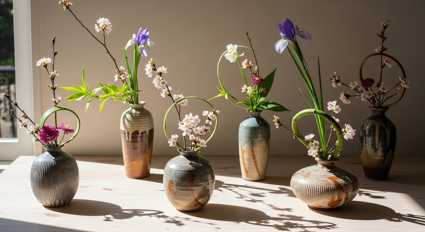 Vases en Céramique Japonaise