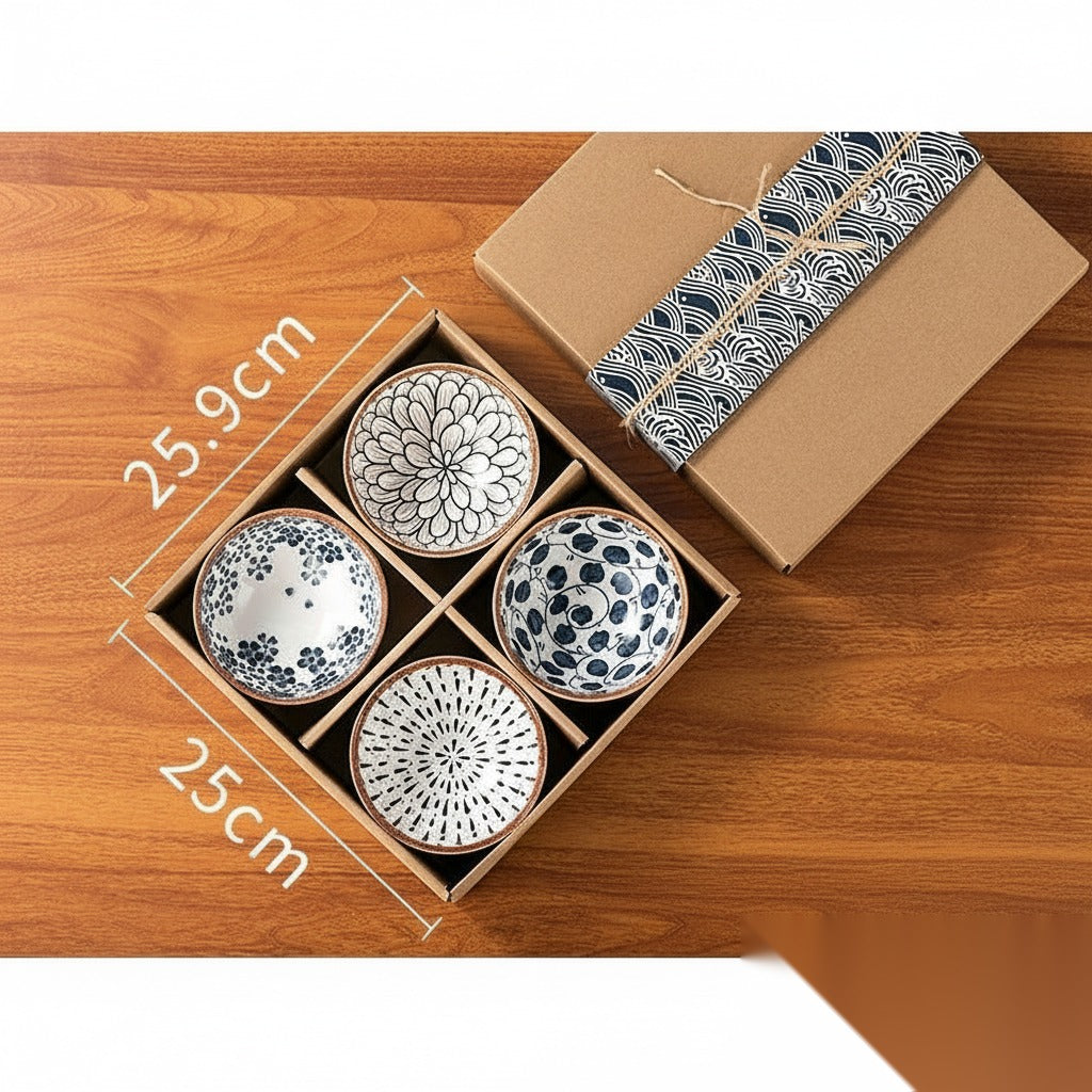Coffret vaisselle japonaise (6 coffrets cadeaux) « Noblesse »