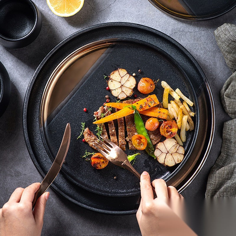 Assiette japonaise en céramique « Rubis »