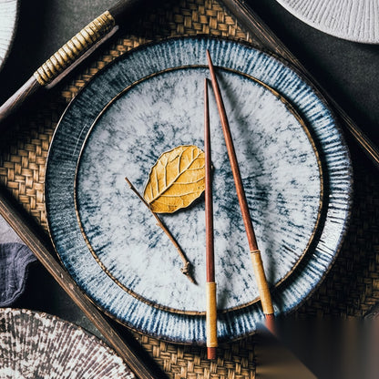 Assiette japonaise en céramique « Dahlia »