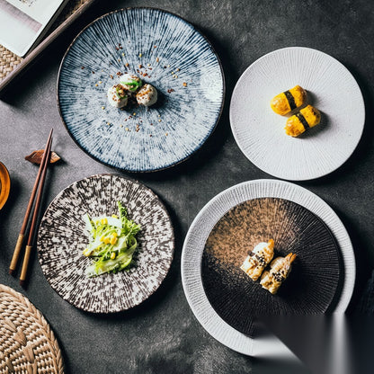 Assiette japonaise en céramique « Dahlia »
