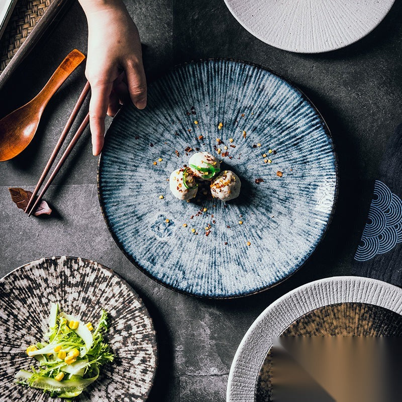 Assiette japonaise en céramique « Dahlia »
