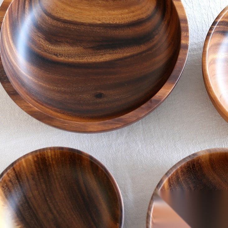 Bol et saladier en acacia (8 tailles) « Takayama »