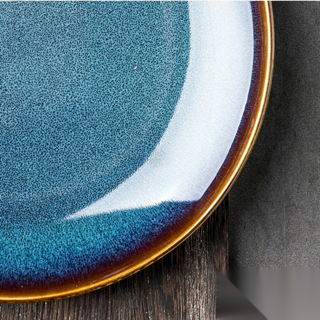 Assiette japonaise en céramique « Saphir »