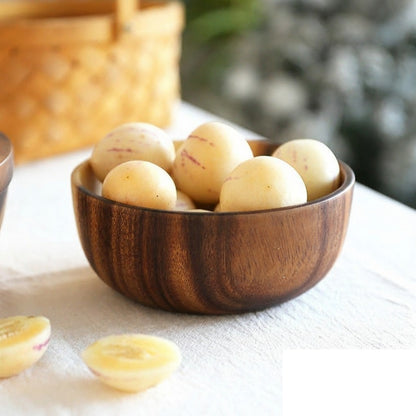 Bol et saladier en acacia (8 tailles) « Takayama »