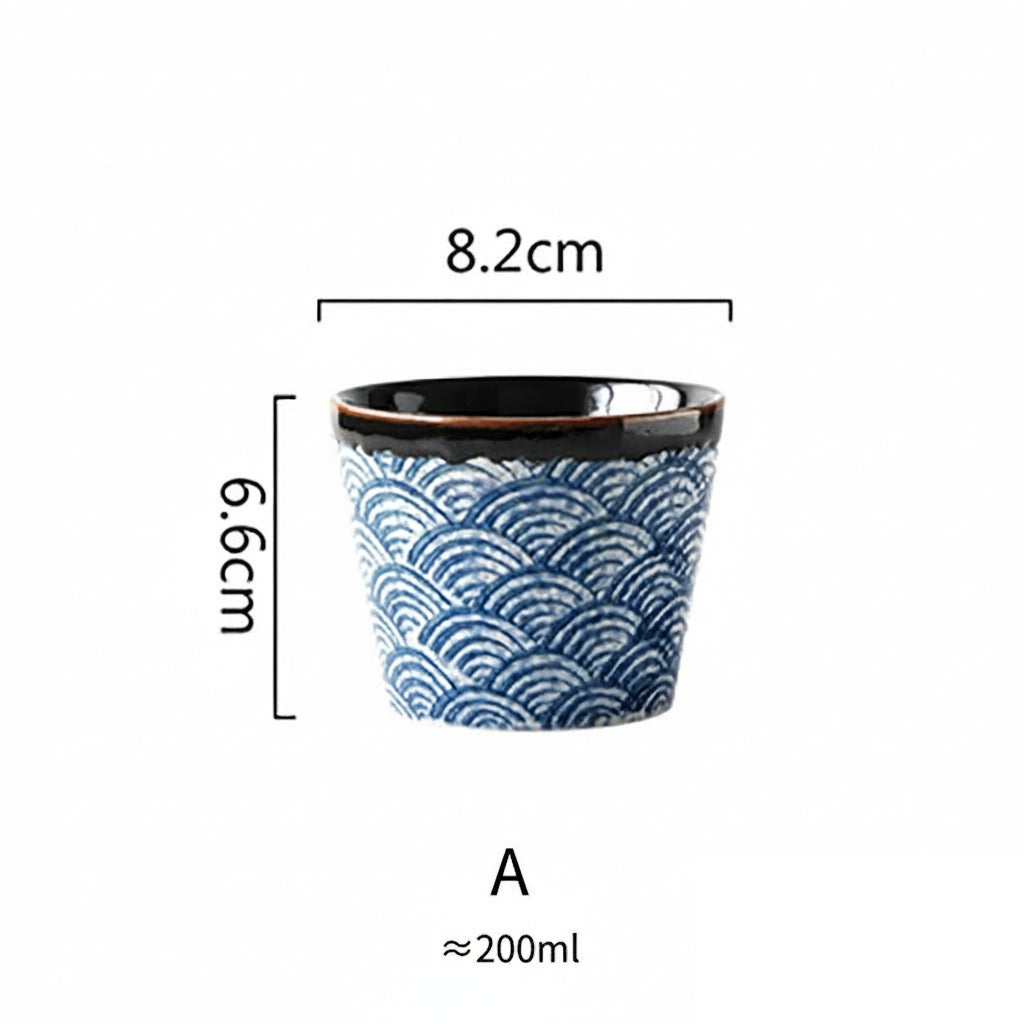 Tasse japonaise en céramique « Aubergine »