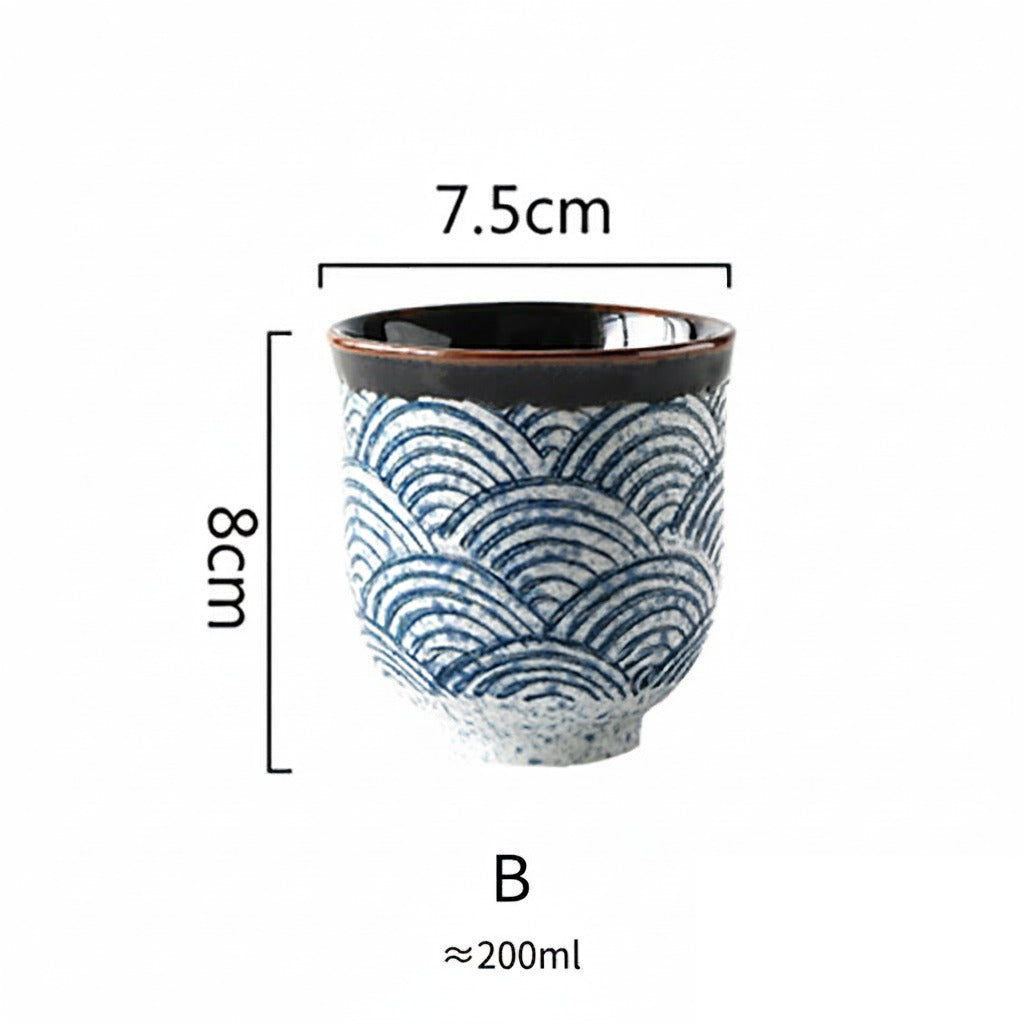 Tasse japonaise en céramique « Aubergine »
