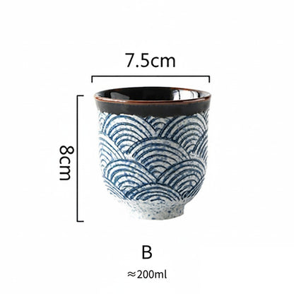 Tasse japonaise en céramique « Aubergine »