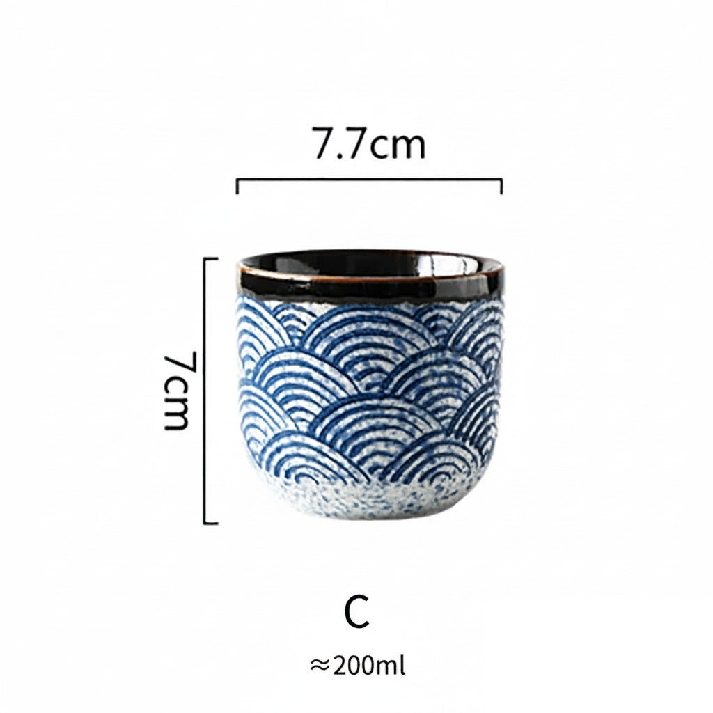 Tasse japonaise en céramique « Aubergine »