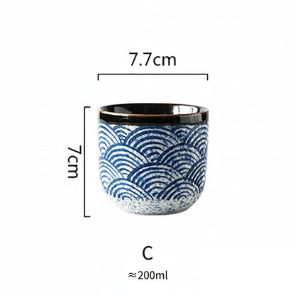 Tasse japonaise en céramique « Aubergine »