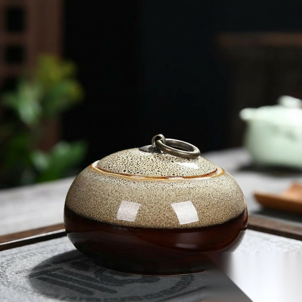Pot à thé style japonais en céramique « Étain »
