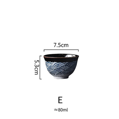 Tasse japonaise en céramique « Aubergine »