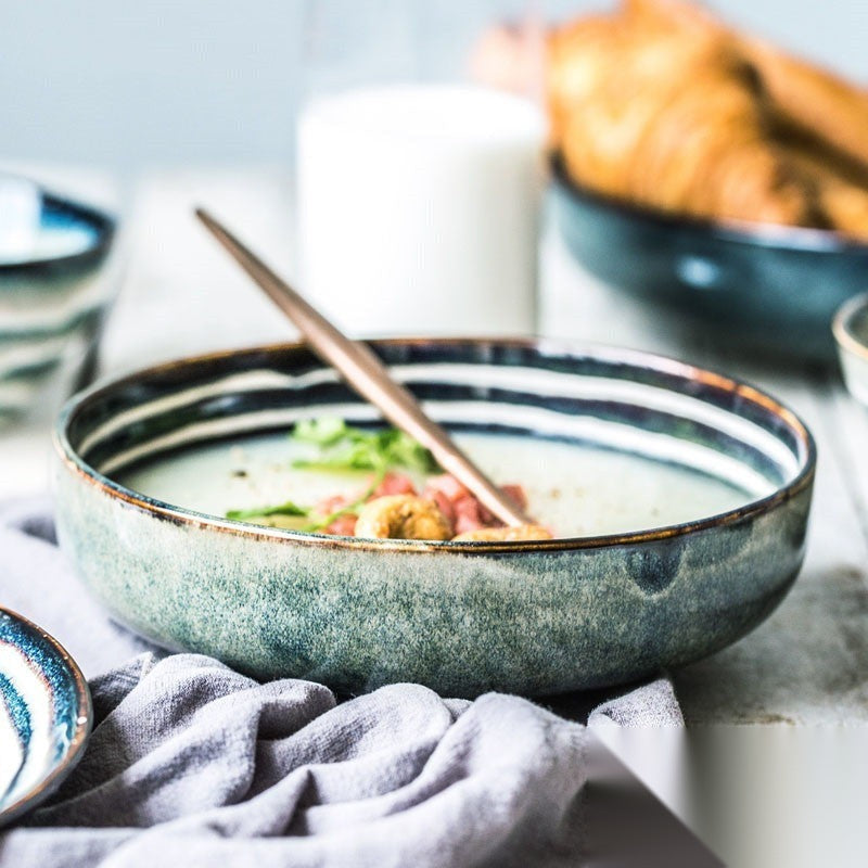 Assiette japonaise en céramique « Galets »