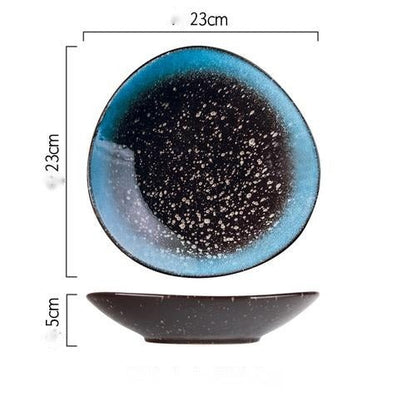 Assiette japonaise en céramique « Zinnia »