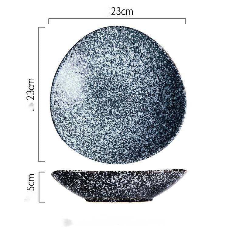 Assiette japonaise en céramique « Zinnia »