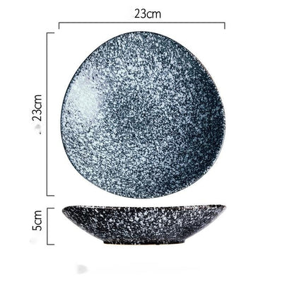 Assiette japonaise en céramique « Zinnia »