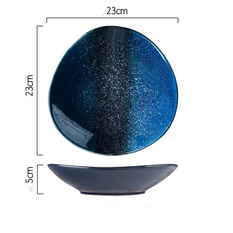 Assiette japonaise en céramique « Zinnia »