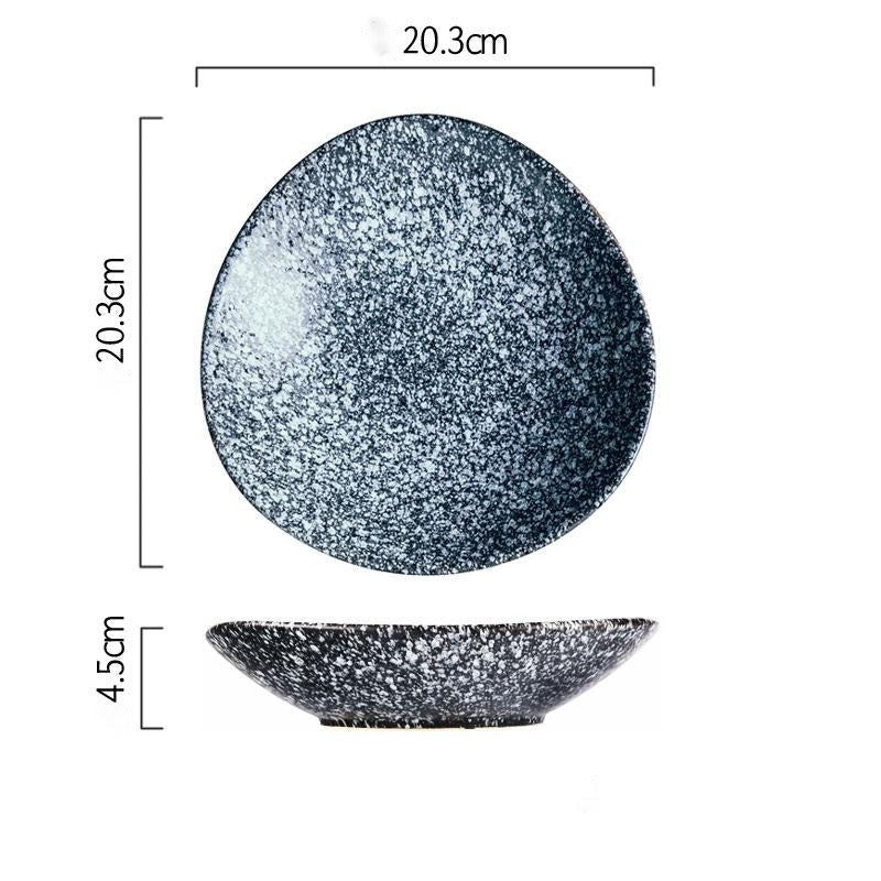 Assiette japonaise en céramique « Zinnia »
