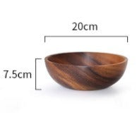 Bol et saladier en acacia (8 tailles) « Takayama »