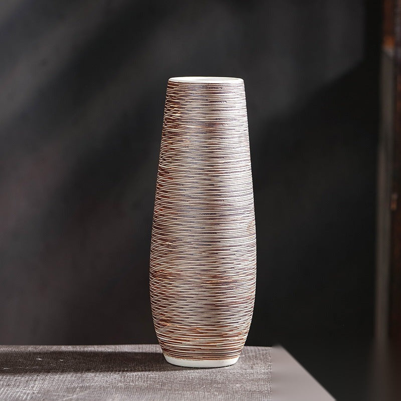 Vase en grès fait main « Charbon »