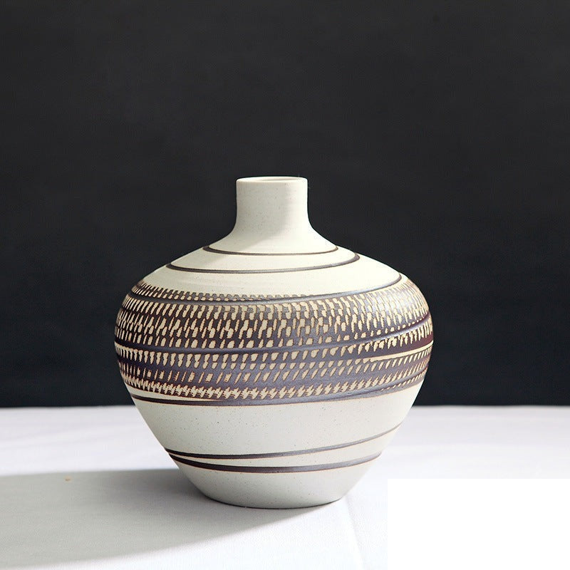 Vase en grès fait main « Charbon »