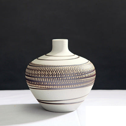 Vase en grès fait main « Charbon »