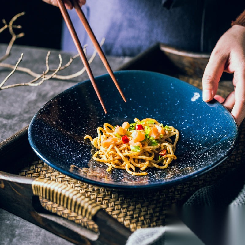 Assiette japonaise en céramique « Zinnia »