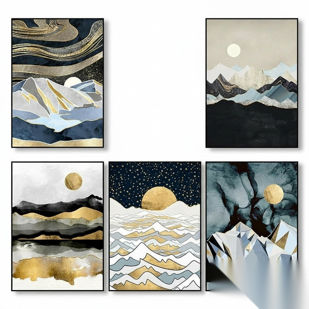 NOUVEAUTÉ || Affiche japonaise - Paysage abstrait, « Aube »