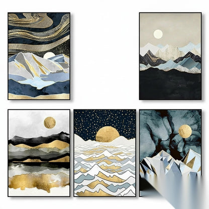 NOUVEAUTÉ || Affiche japonaise - Paysage abstrait, « Aube »