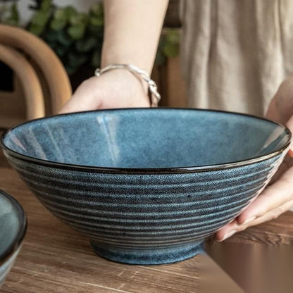 Bol à ramen japonais en céramique « Pivoine »