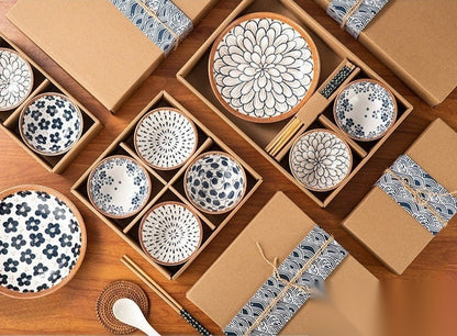 Coffret vaisselle japonaise (6 coffrets cadeaux) « Noblesse »