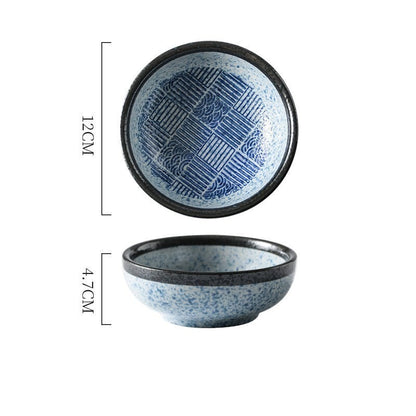 Bol à riz motif traditionnel japonais « Soleil »