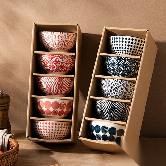 Coffret bols à riz Premium « Opale »