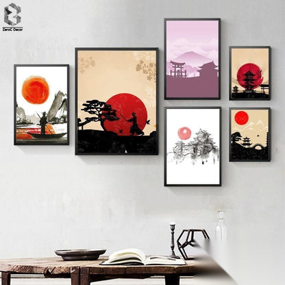 Affiches japonaises style « Texture »