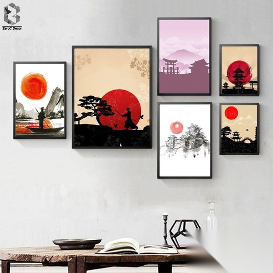 Affiches japonaises style « Texture »