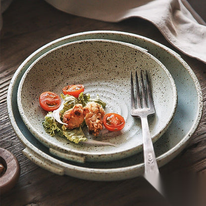 Assiette japonaise en céramique « Shirakawa »