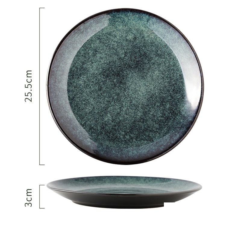 Assiette bleue en céramique « Printemps »
