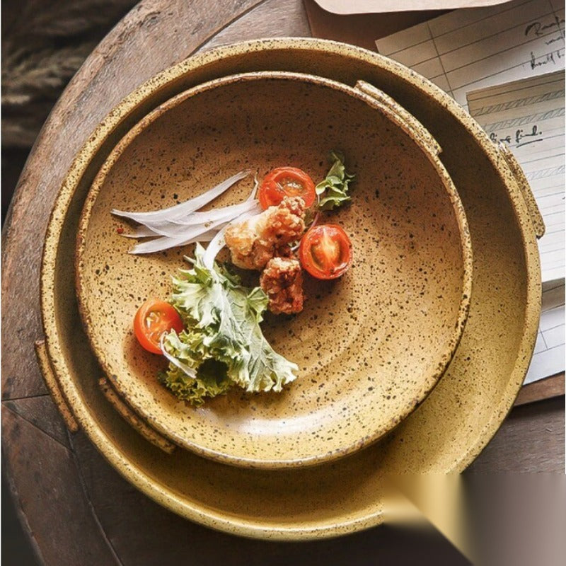 Assiette japonaise en céramique « Shirakawa »