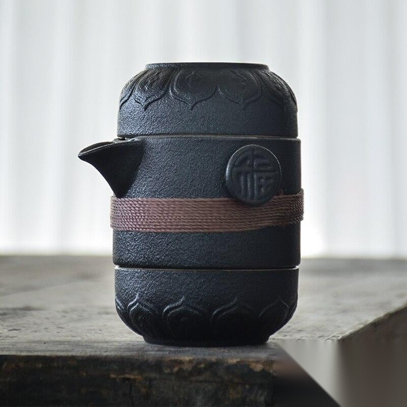 Théière japonaise portable en céramique « Café »