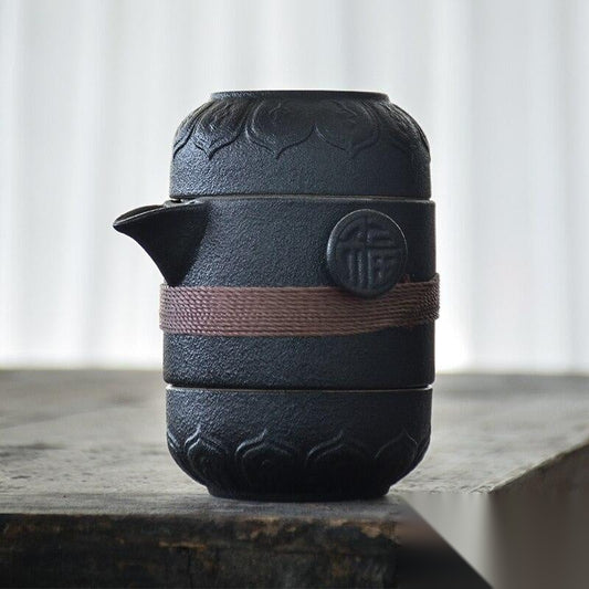 Théière japonaise portable en céramique « Café »