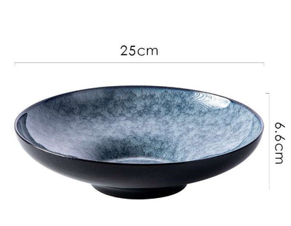 Bol / assiette creuse en céramique « Orchidée »