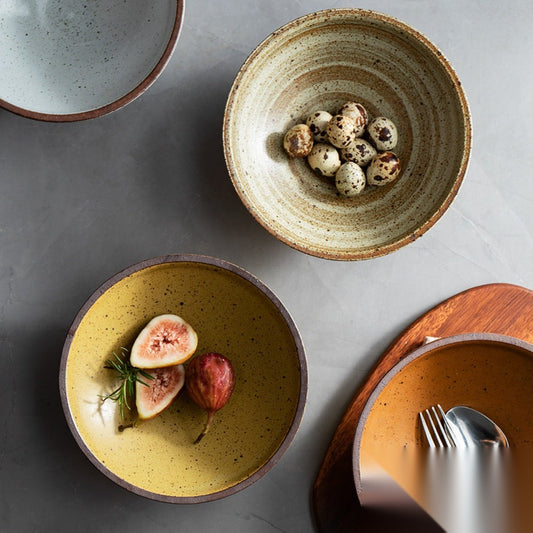 Assiette japonaise en céramique « Ébène »