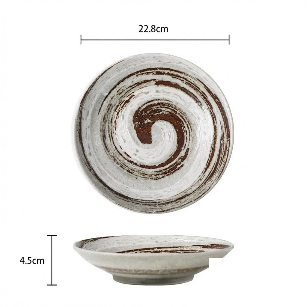 Assiette japonaise creuse « Douceur »
