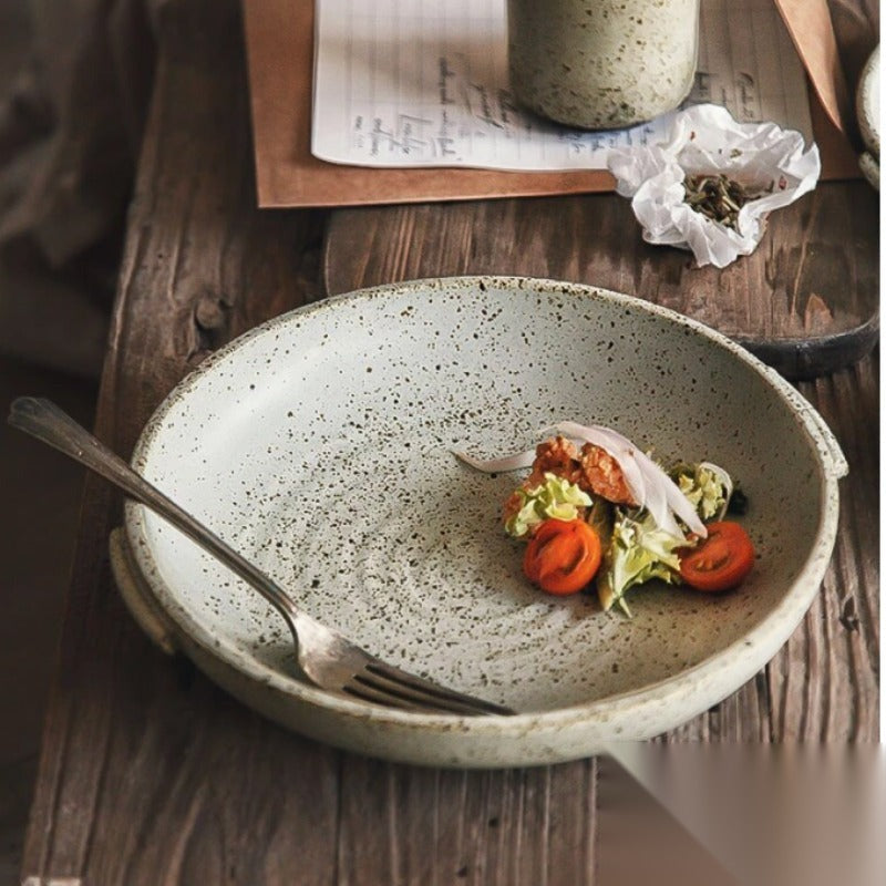 Assiette japonaise en céramique « Shirakawa »