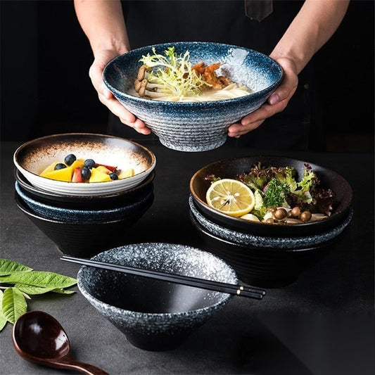 Grand bol à ramen en céramique « Ultramarin »