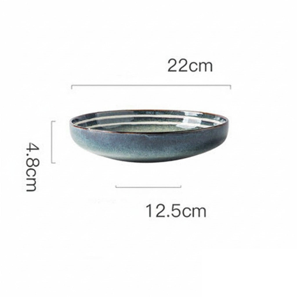 Assiette japonaise en céramique « Galets »